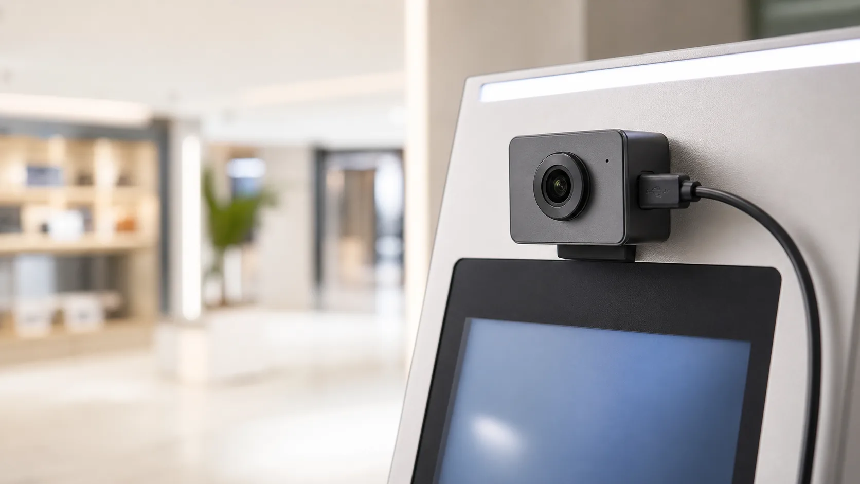 Custom UVC camera integrated into an industrial terminal